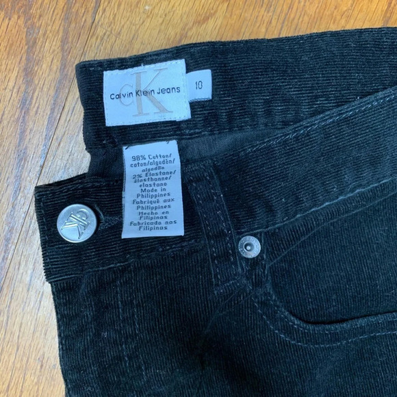 Calvin Klein Women’s Black Cords Size 10 - Picture 3 of 5